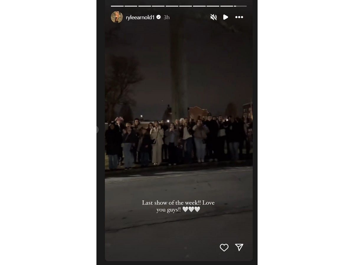 Rylee Arnold's Instagram story